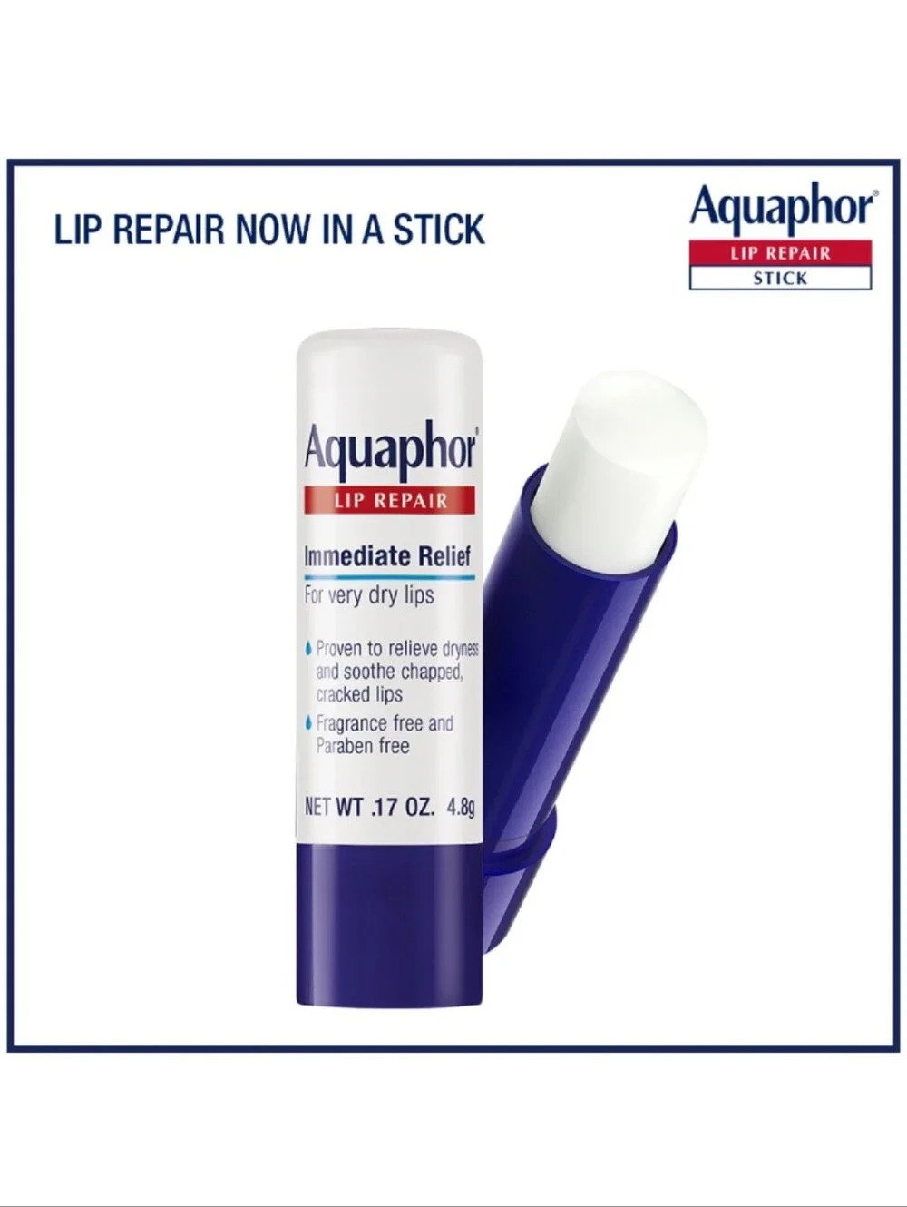 ⭐4/$15 Aquaphor Lip Repair Stick